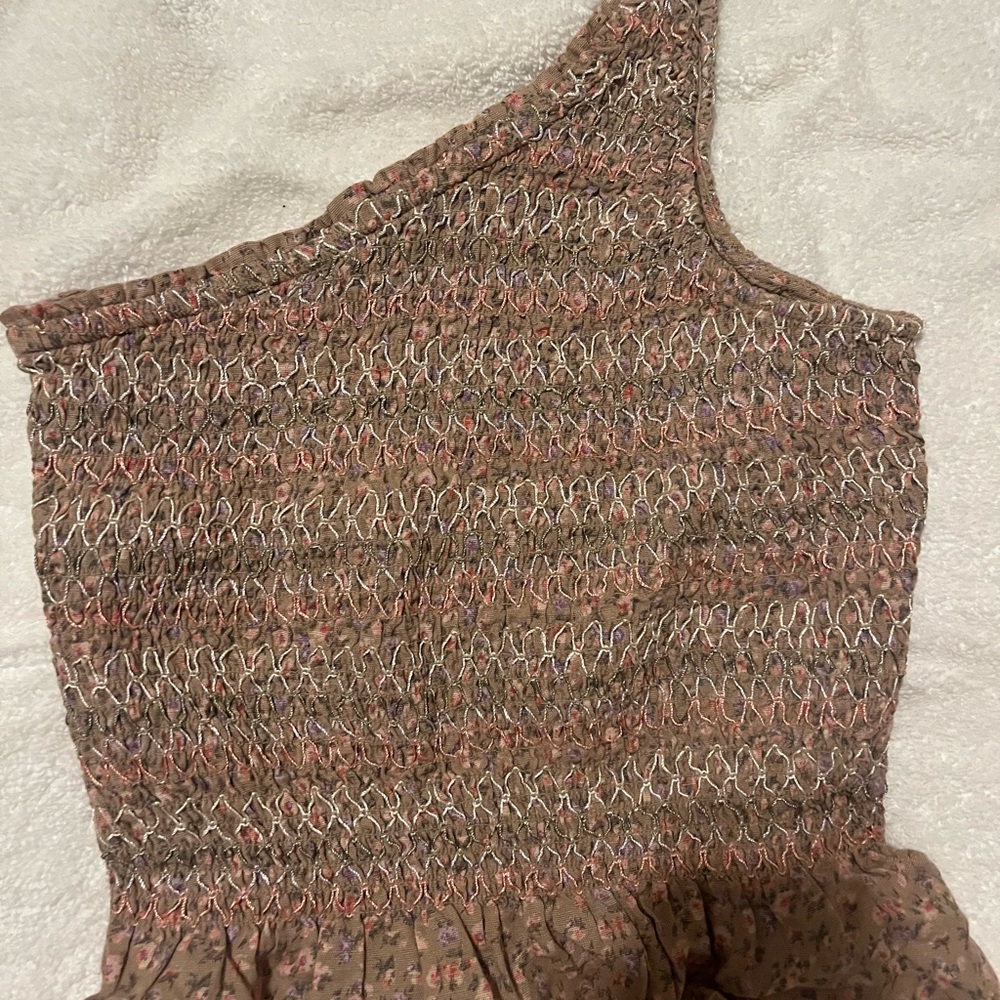 American Eagle Outfitters White Textured Fabric